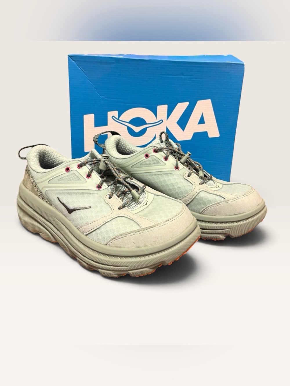 HOKA ONE ONE Bondi B3LS Aloe Vera Succulent Size Womens 8.5 Men 7.5